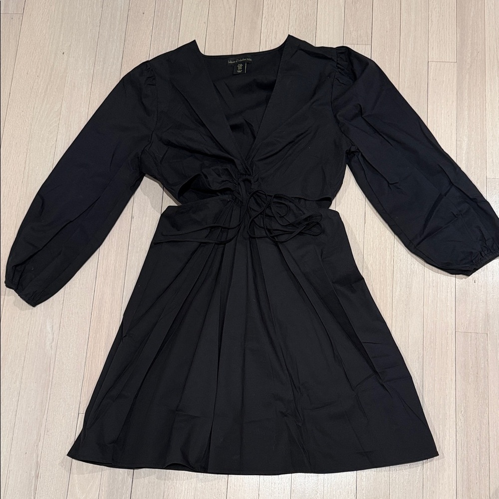 House of Harlow 1960 Black Long Sleeve Dress